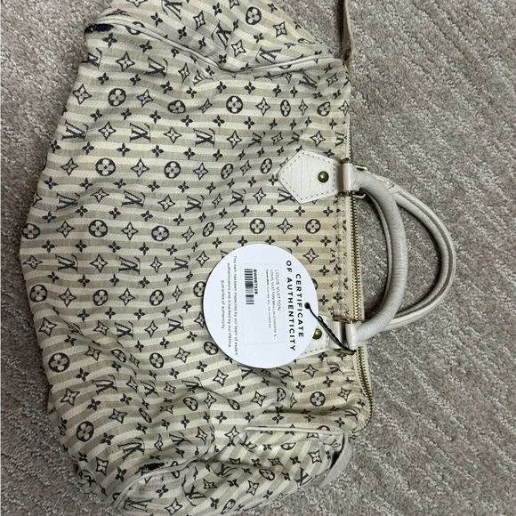 Louis Vuitton Mini Lin Croisette Speedy 30 Blue - Picture 2 of 6